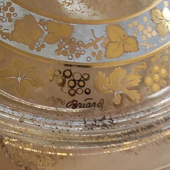 VTG 50s GEORGES BRIARD Fire King CHAFING DISH/CASSEROLE SERVING MCM - Picture 13 of 14